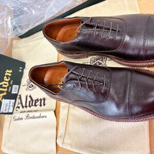 Alden Men's Dark Brown Alpine Grain All Weather shoes 8 D